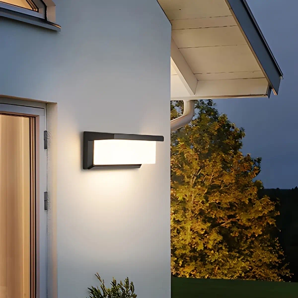 Tarasowa lampa ścienna Frizer LZFRIZ1 prostokąt IP65 czarny