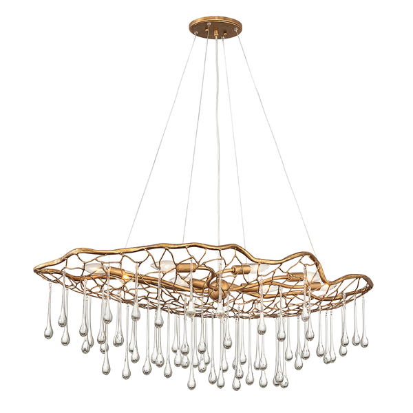 Nowoczesna lampa wisząca QN-LAGUNA-8P krople złota