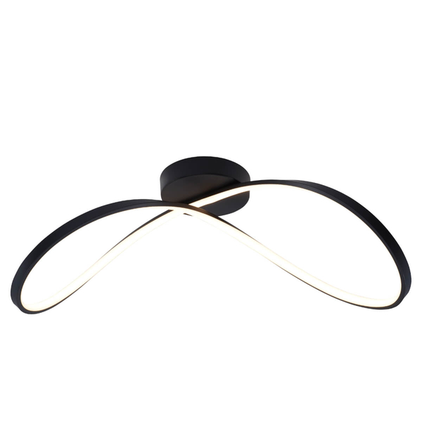 Sufitowa lampa ledowa Erda 19600C-BK Zumaline 45W 3000-6000K wstążka czarna