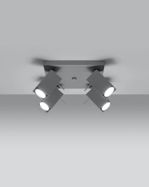 Plafon LAMPA sufitowa SL.0458 regulowana OPRAWA metalowa listwa reflektorki szare