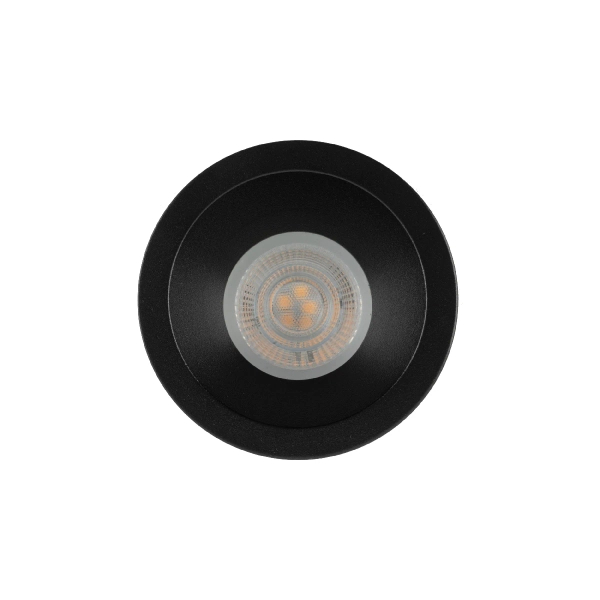 Minimalistyczny sufitowy spotlight Opti 10577 okrągła czarny