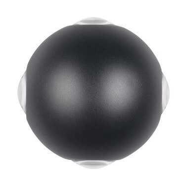 Kinkiet ogrodowy Avisio 246760432 Trio LED 2W 3000K IP54 kula czarna