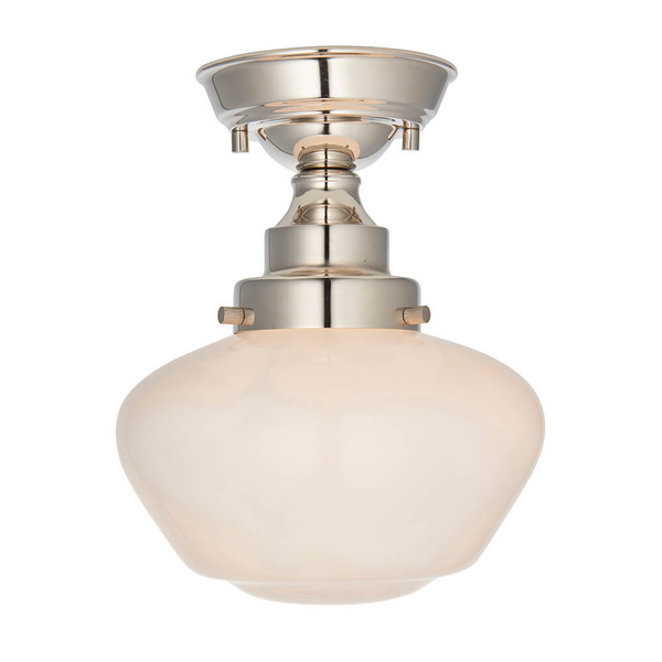 Szklana lampa przysufitowa Camberley 96171 srebrny biały