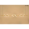 Szklana wisząca lampa CLARA złota MSE1501100570 3xLED 18W nad wyspę