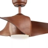 Drewniany wentylator sufitowy 20256 LED 15W 3000-6000K brązowy
