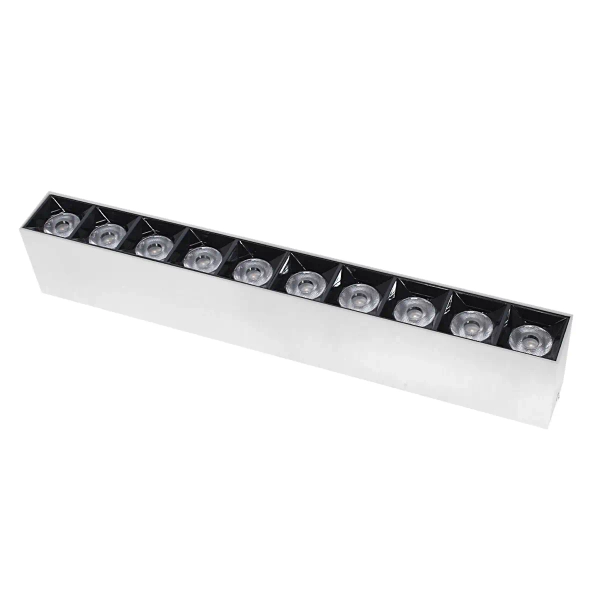 Sufitowa ledowa lampa 1064 LED 30W 4000K liniowa biały czarny