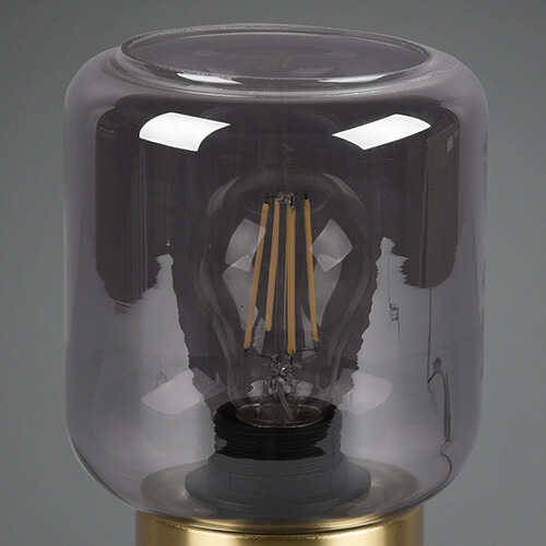 Loftowa lampka nocna Nico R50591008 RL Light szklana złota przydymiona