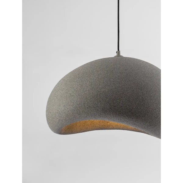 Salonowa lampa wisząca PALINZA LE45320 nad stół kopuła szara