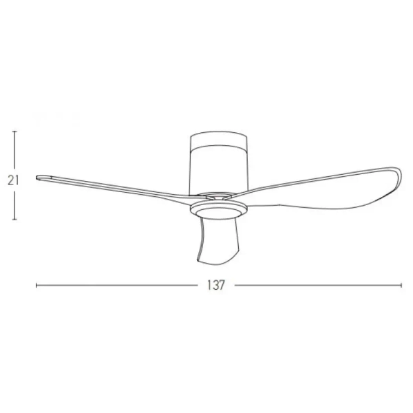 Inteligentny wentylator sufitowy 20257 do salonu łączność z wifi czarny