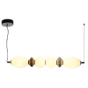 Ceramiczna lampa wisząca Balos PND-94921-4A-BK LED 23W 3000K brązowa biała