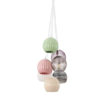 Lampa wisząca do salonu LOREVIO LE45260 szklana multkikolor