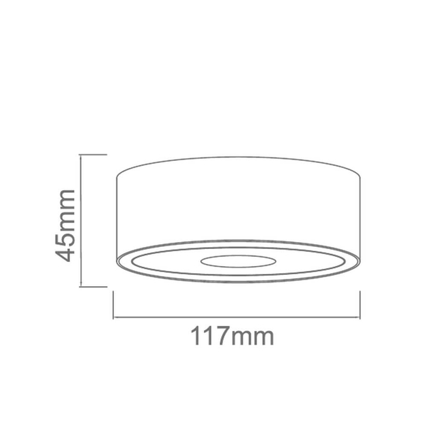 Oczko sufitowe Neo Nero Slim LED / Ufo Cromo OR84009 LED 10W 3000K czarne