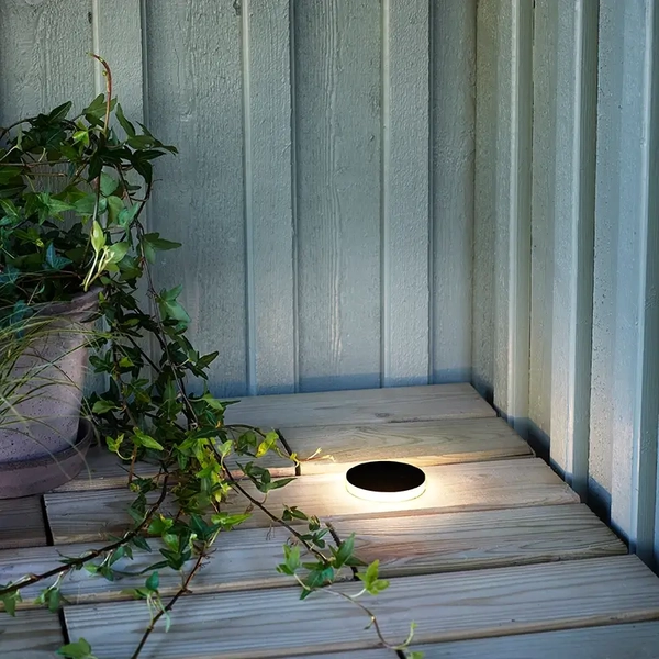 Spot z płytką górną Garden 106935 Markslojd LED 3W 3000K okrągły czarny