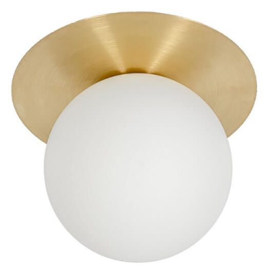 Okrągła lampa ścienna Borra BRA12000 do salonu biała złota