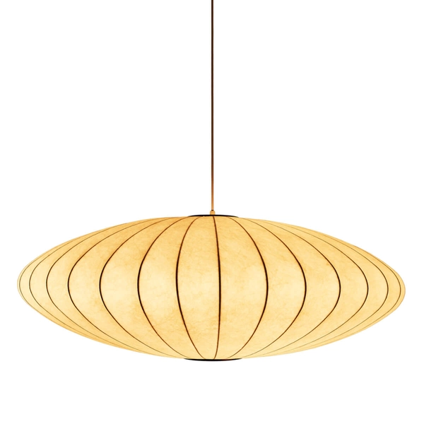 Wisząca lampa SILK ST-2328-50 Step Into Design owalna tkanina biała