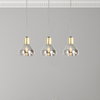Industrialna lampa wisząca GREGORY 33-79008 szklana loftowy przydymiony