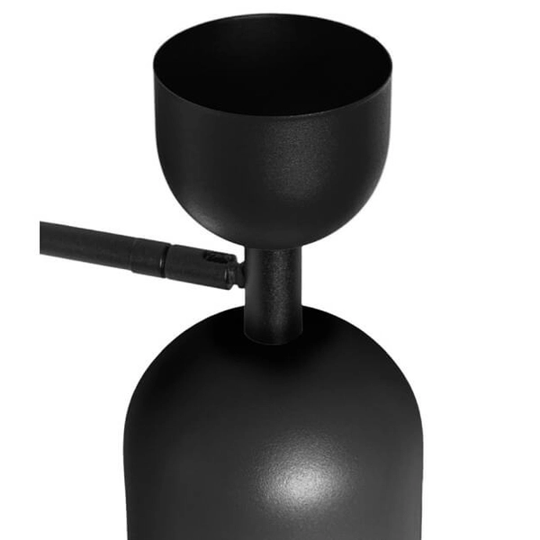 Naścienna lampa loftowa Supuru SUK12000 metalowa czarna