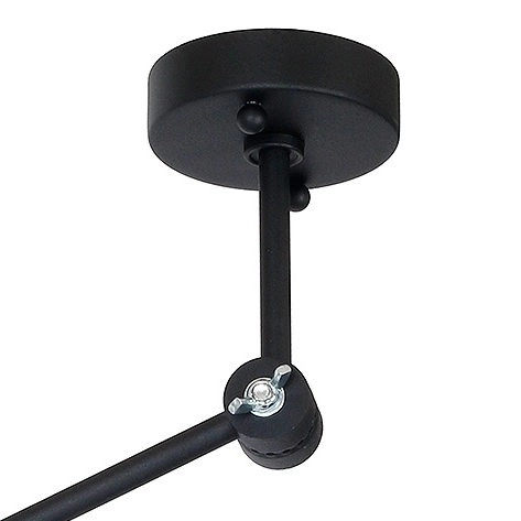 Industrialna lampa sufitowa MELOS 808PL_G1_Z regulacja kopuła czarna