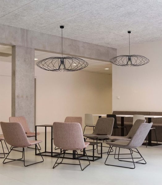 Lampa wisząca Tizi K-3408 CZARNY z drucianym kloszem