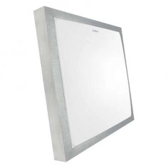 Plafon LAMPA sufitowa ALEX LED 12W 4000K 03243 Ideus kwadratowa OPRAWA ścienna KINKIET do łazienki IP44 srebrny