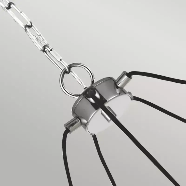 Żyrandol nad stół LORAS QN-LORAS5 do salonu łańcuchowy chrom