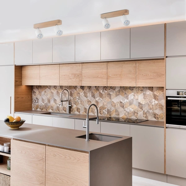 Drewniana lampa sufitowa Top Wood 3295 TK Lighting reflektorowa biała