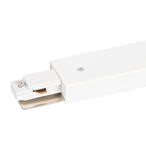 Prosty łącznik 1-fazowy + zasilanie centralne Track Light ML0715 białe