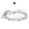 Lampa wisząca Botanika XY080P-80 black liściasta czarna biała