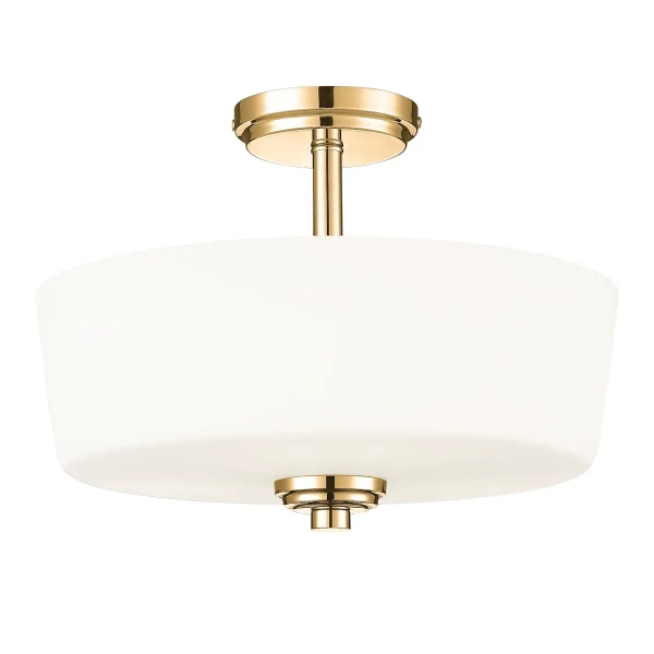 Szklana lampa sufitowa Aspen C03354AU metalowa złota