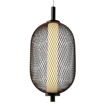 Industrialna lampa wisząca Puma 31-35349 LED 10W 3000K owalna czarny