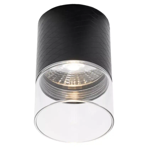 Podłużna lampa sufitowa FUSION C0275 LED 7W 3000K tuba czarna