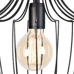 LAMPA wisząca LUKSOR S 8851 Nowodvorski industrialna OPRAWA metalowy ZWIS druciany czarny