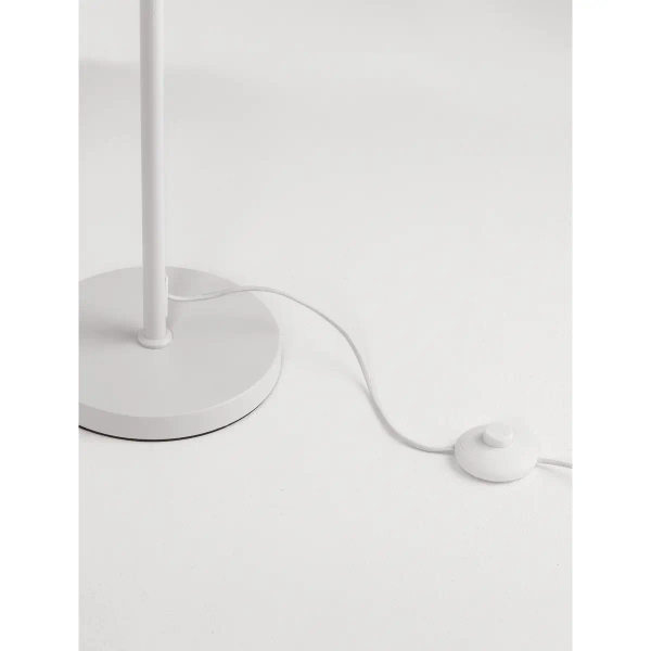 Tubowa lampa podłogowa TORVILA LE45625 do salonu biały czarny