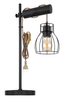 Stołowa lampa Mina 15326TNB stojąca do sypialni czarna