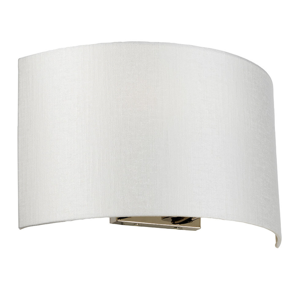 Materiałowy kinkiet na ścianę Cooper DL-COOPER-L-IV-PC chrom biały