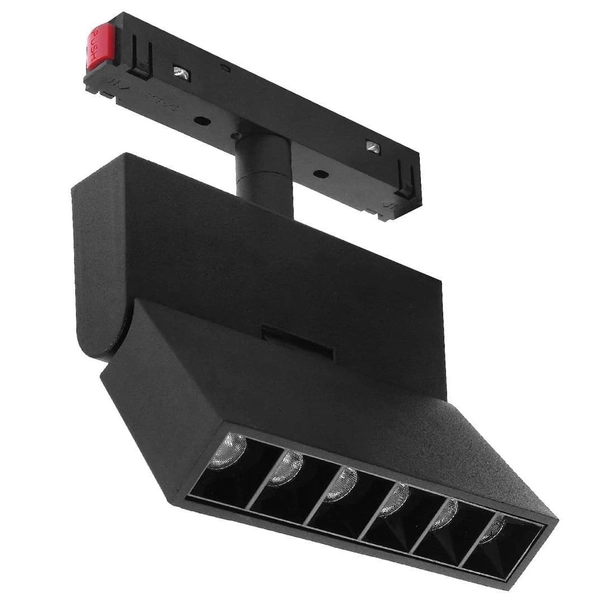 Łamana lampa szynowa magnetyczna 3-fazowa 482 Domeno LED 6W 3000K czarna