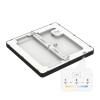 Biurowa lampa sufitowa Evora ML1795 LED 12W 3000-6000K kwadrat czarny