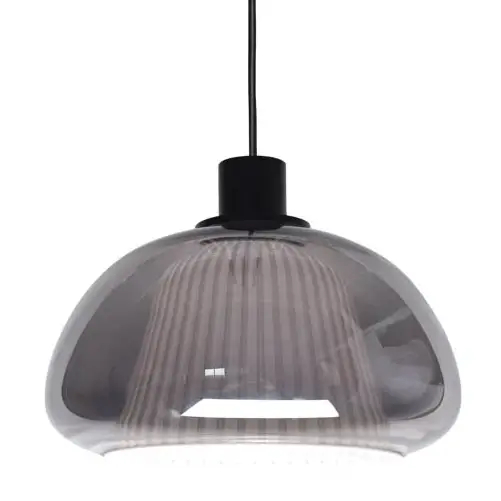 Żyrandol szklany nad wyspę Apiro PND-84638-BK-SG przydymiony
