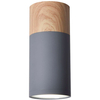 Skandynawska lampa sufitowa 2284279 okrągła plafon tuba metalowa szara