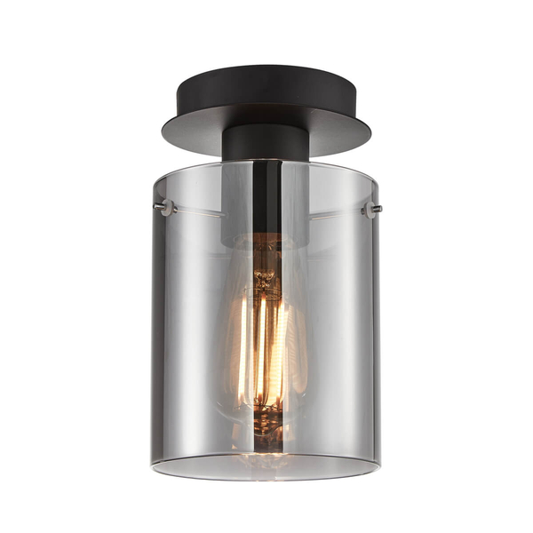 Sufitowa lampa tuba Sardo SPL-5581-1SC-BK-SG Italux czarny szary