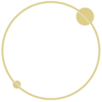 Okrągła lampa sufitowa Saturno ML8861 Milagro LED 46W 4000K ring IP44 złoty