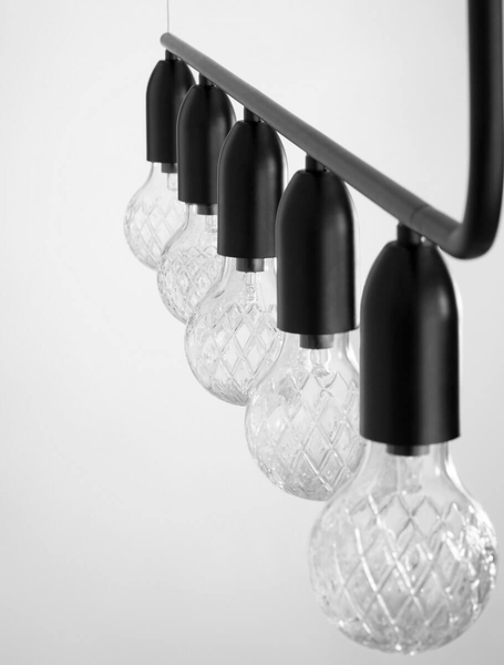 Wielopunktowa lampa wisząca BANI LE42716 przezroczysta czarna