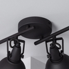Wielopunktowa lampa sufitowa Retro ABR-RRO-C-4XE14 Abruzzo czarny złoty