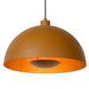 LAMPA wisząca SIEMON 45496/01/44 Lucide metalowa OPRAWA kopuła ZWIS hygge żółty
