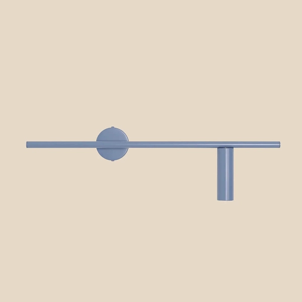 Metalowy kinkiet ścienny Trevo 1104C16_2 Aldex tuba niebieska