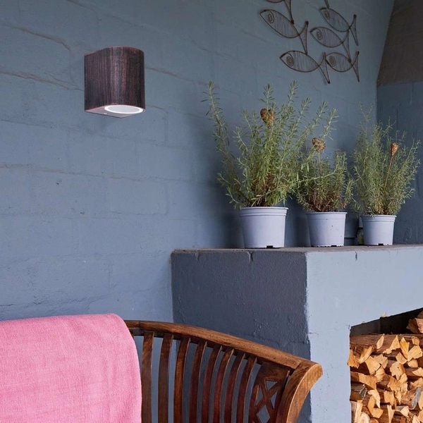 Zewnętrzna LAMPA elewacyjna CHILE 8018 Rabalux metalowa OPRAWA kinkiet do ogrodu IP44 outdoor antyczny brąz