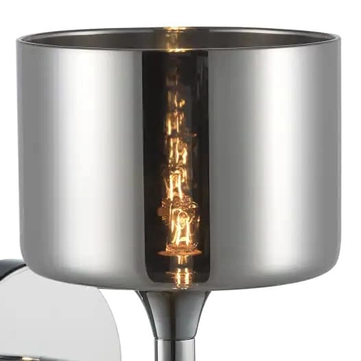 Modernistyczny kinkiet Copenhagen W01059CH Cosmolight metal szkło srebrny