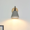 Betonowa lampa ścienna Possio 03213/01/41 loftowy kinkiet drewno