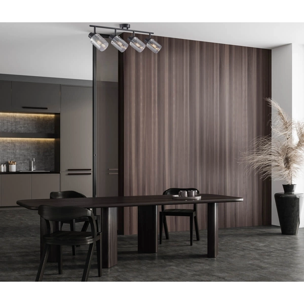 Lampa wielopunktowa natynkowa Sardo SPL-5581-4-BK-SG Italux szary czarny