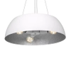 Lampa wisząca MORGAN MLP4477 Milagro salonowa OPRAWA okrągła biała srebrna